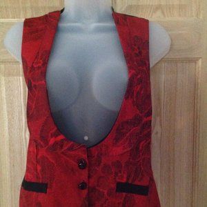 Cutest Lil' Red and Black Vest